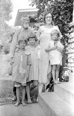 William Tappen Wilson, daughter Kathryn Lamira "Kate" (Wilson) Rebasz, and granddaughters