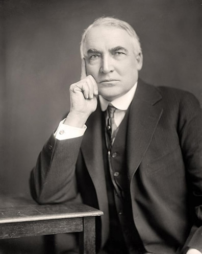 President Warren G Harding