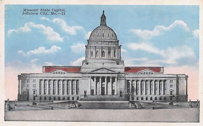 Post Card of Missouri State Capitol Builidng